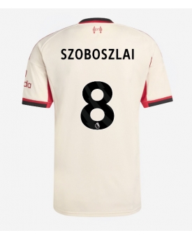Liverpool Dominik Szoboszlai #8 Maglia Gara Trasferta Repliche 2025-26 Maniche Corte